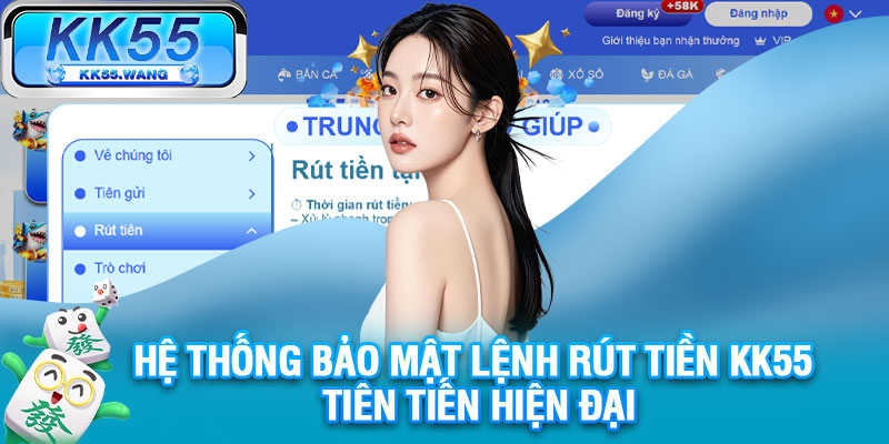 Hệ thống bảo mật lệnh rút tiền KK55 tiên tiến hiện đại